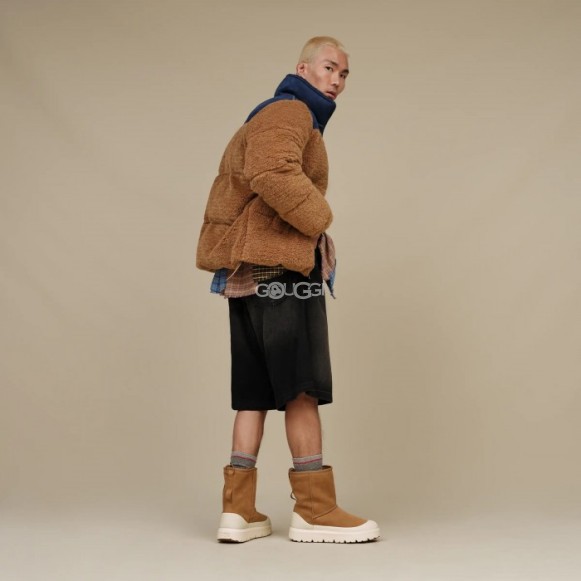 Мужские короткие угги Classic Short Weather Hybrid - Black