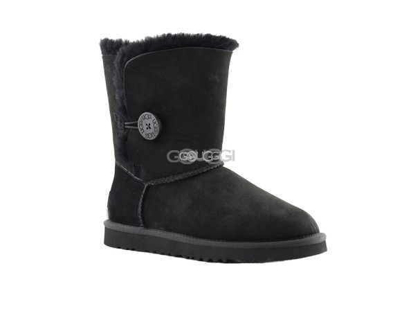 Женские угги с пуговицей Bailey Button Black