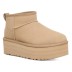 Женские ультра мини угги на платформе UGG Classic Ultra Mini Platform Mustard Seed