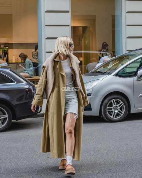 Женские слипоны Ugg Tasman Tazz Chestnut