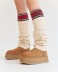 Женские угги Ugg Classic Sweater Letter Chestnut