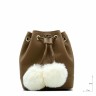 Ugg Aaliyah Bucket Crossbody Pom Chestnut