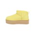 Женские ультра мини угги на платформе Classic Ultra Mini Platform Pearfect Yellow