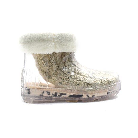 Женские прозрачные короткие угги Ugg Drizlita Clear Boot Natural