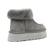 Женские угги на платформе Ugg Funkette Platform Boots Grey