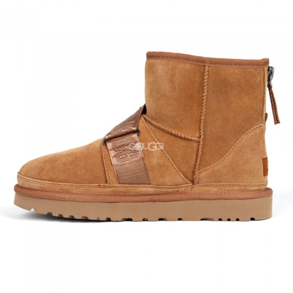 Мужские мини угги Classic Mini Quickclick Boot - Chestnut