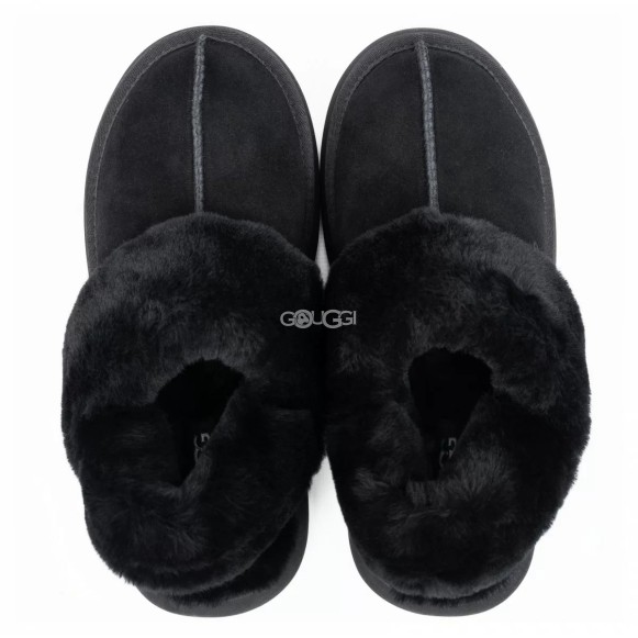 Женские тапочки Ugg Slippers Disquette Black
